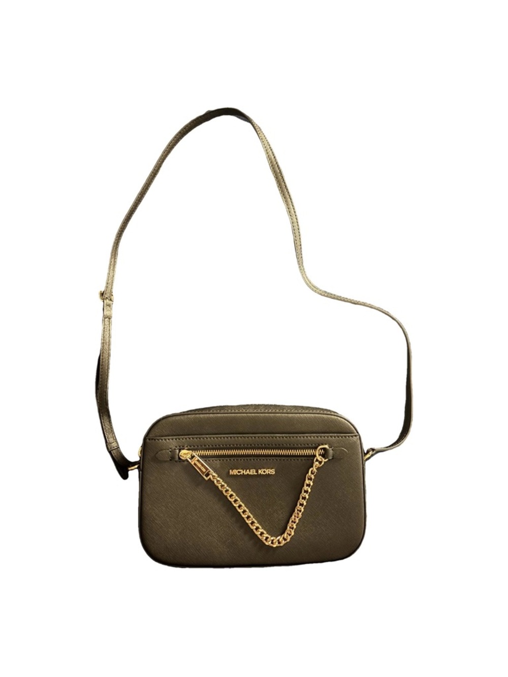Michael Kors black  Crossbody with Gold Chain Accent